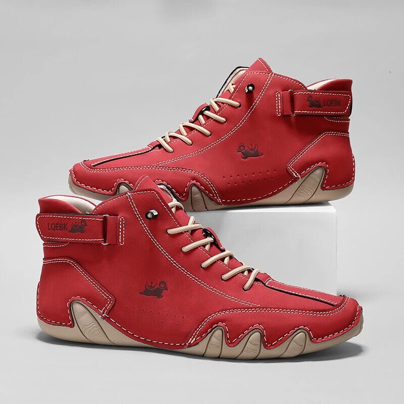 Guipure Lace Panel - Scarpe Casual in Pelle da Uomo,