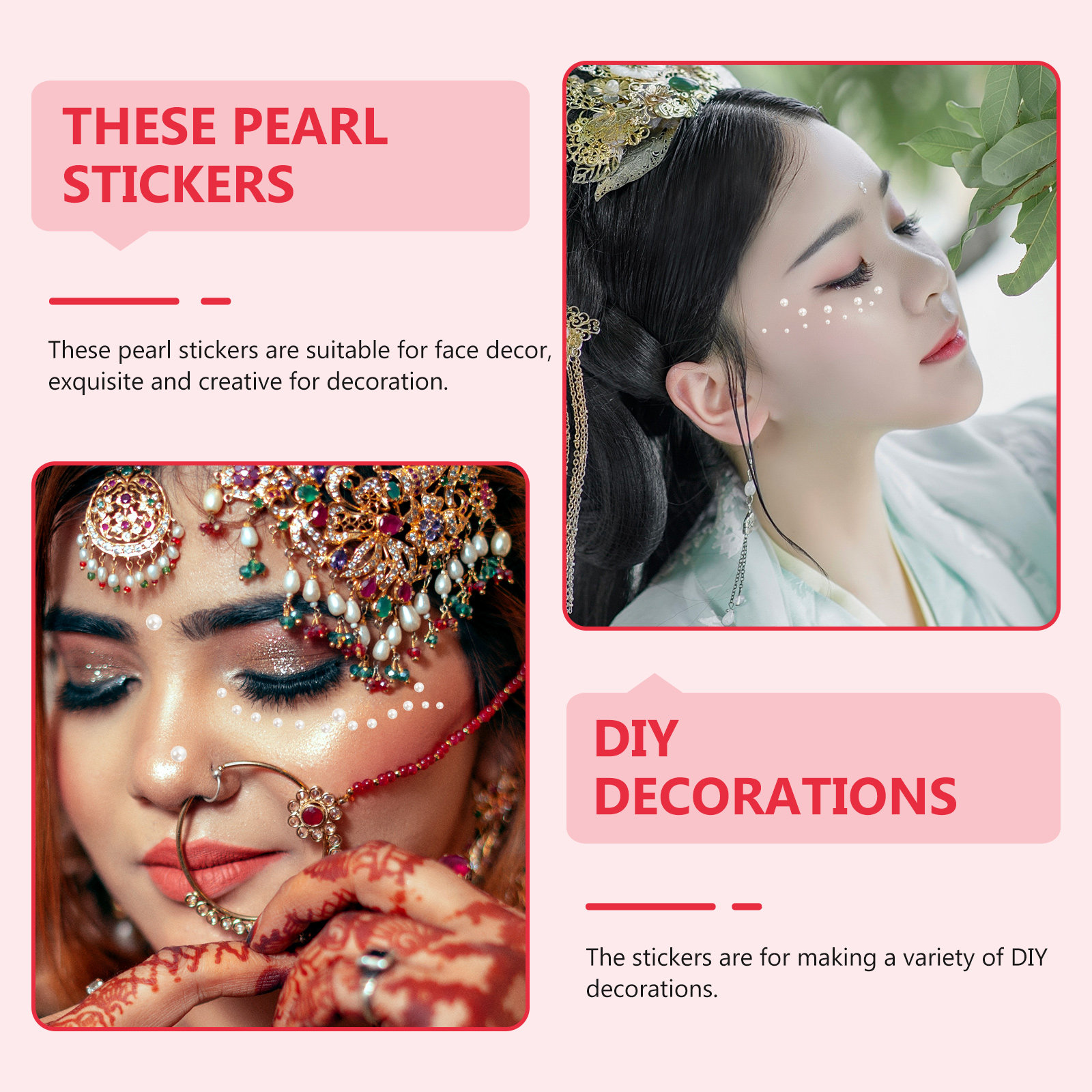 Craft Embellishment - 5 pezzi di adesivi per il