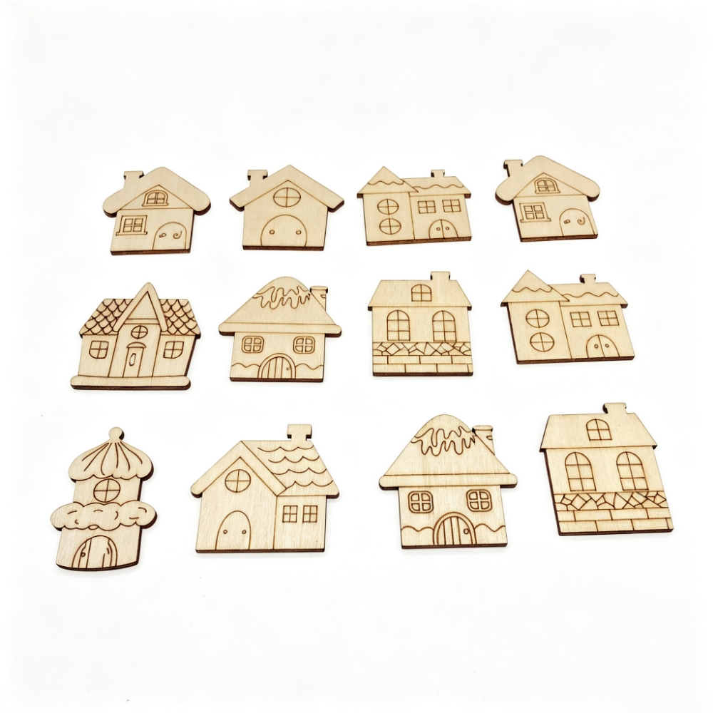 Decorazioni natalizie in legno - Christmas Craft Embellishment recensione e prezzo