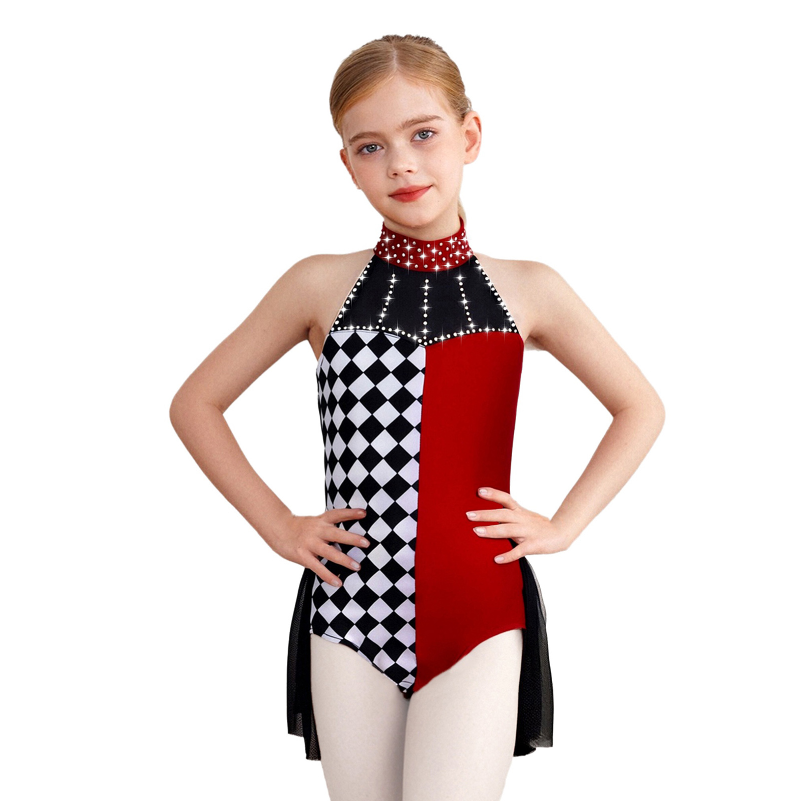 Body da balletto per bambina,  - Rhinestone Banding Trim recensione e prezzo