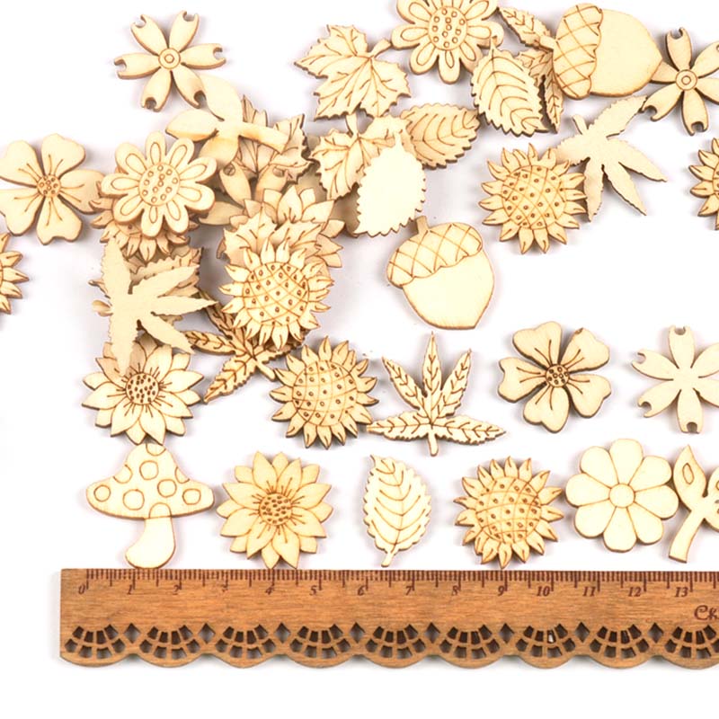 30 pz 25-30mm legno accessori  - Craft Embellishment recensione e prezzo