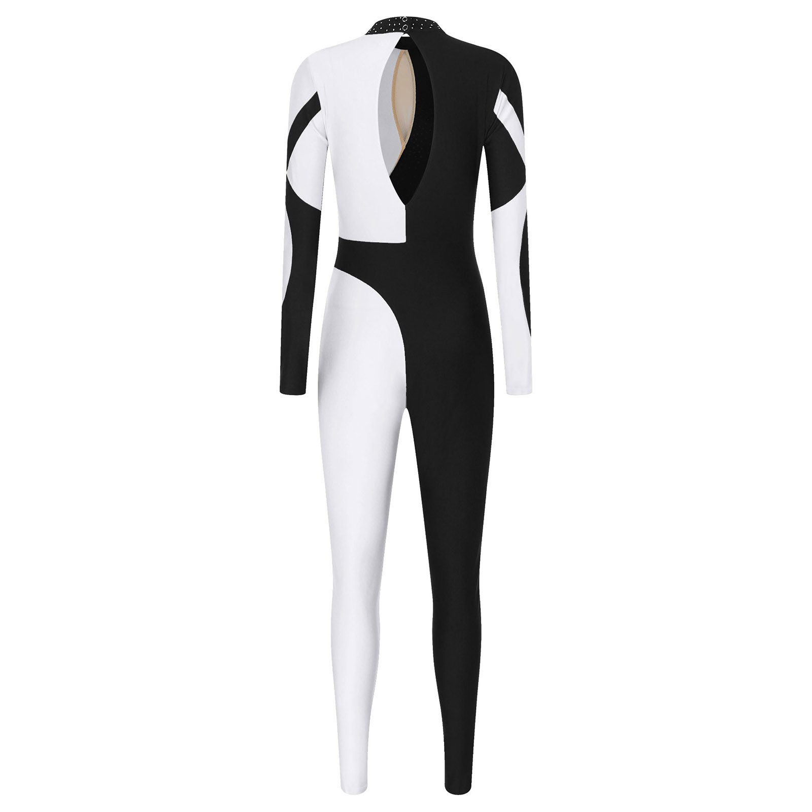 Tuta da donna in colore a cont - Rhinestone Banding Trim recensione e prezzo