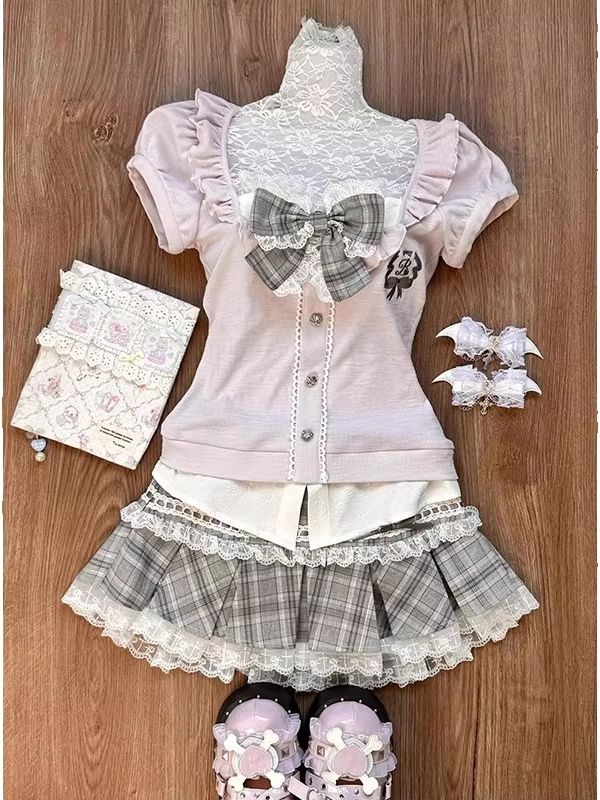 Top da donna in pizzo rosa con - Elastic Lace Trim recensione e prezzo