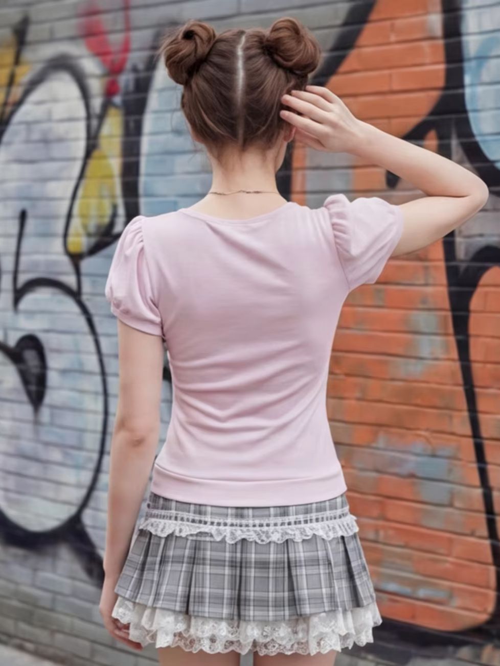 Top da donna in pizzo rosa con - Elastic Lace Trim recensione e prezzo