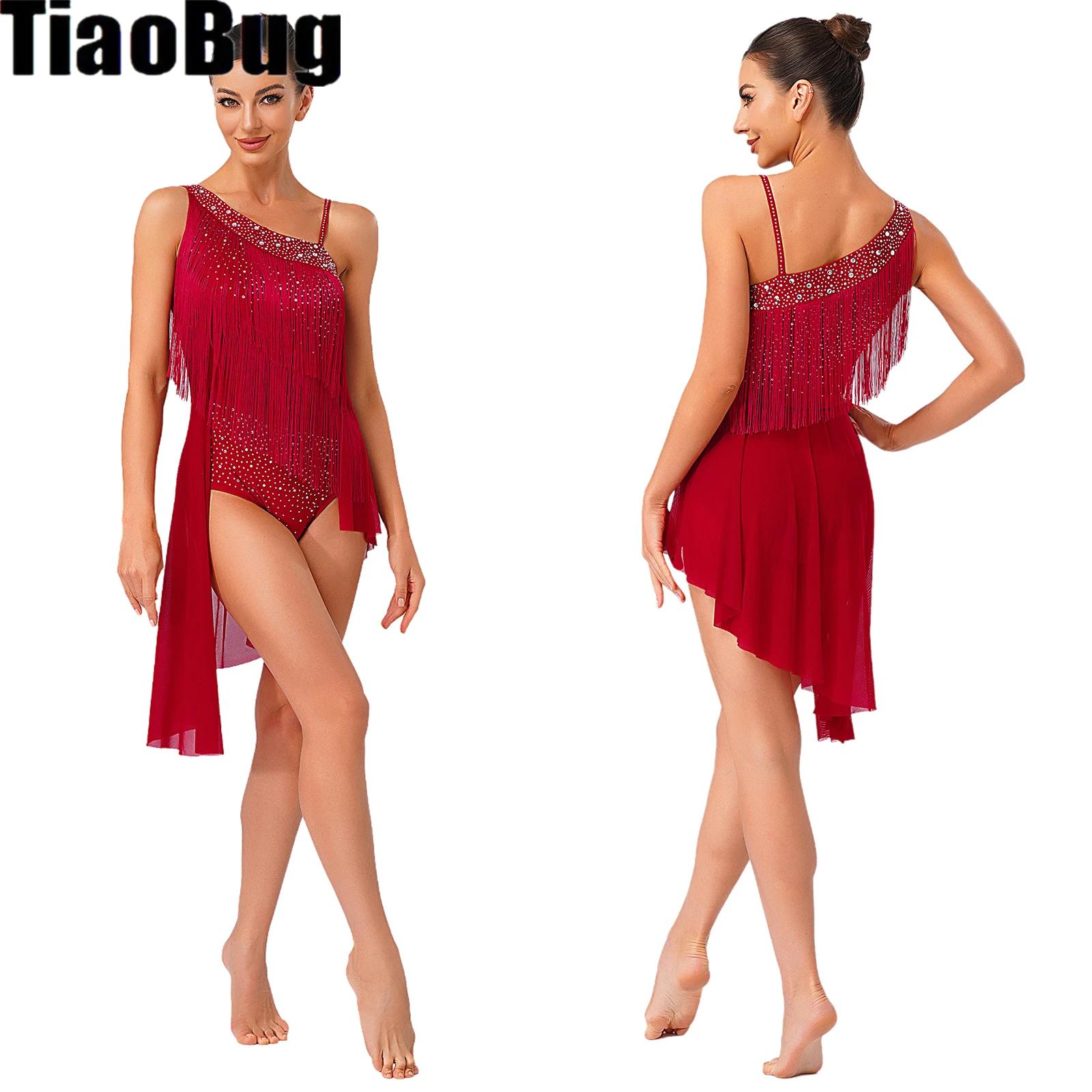 Costume da donna body da ballo - Rhinestone Banding Trim recensione e prezzo